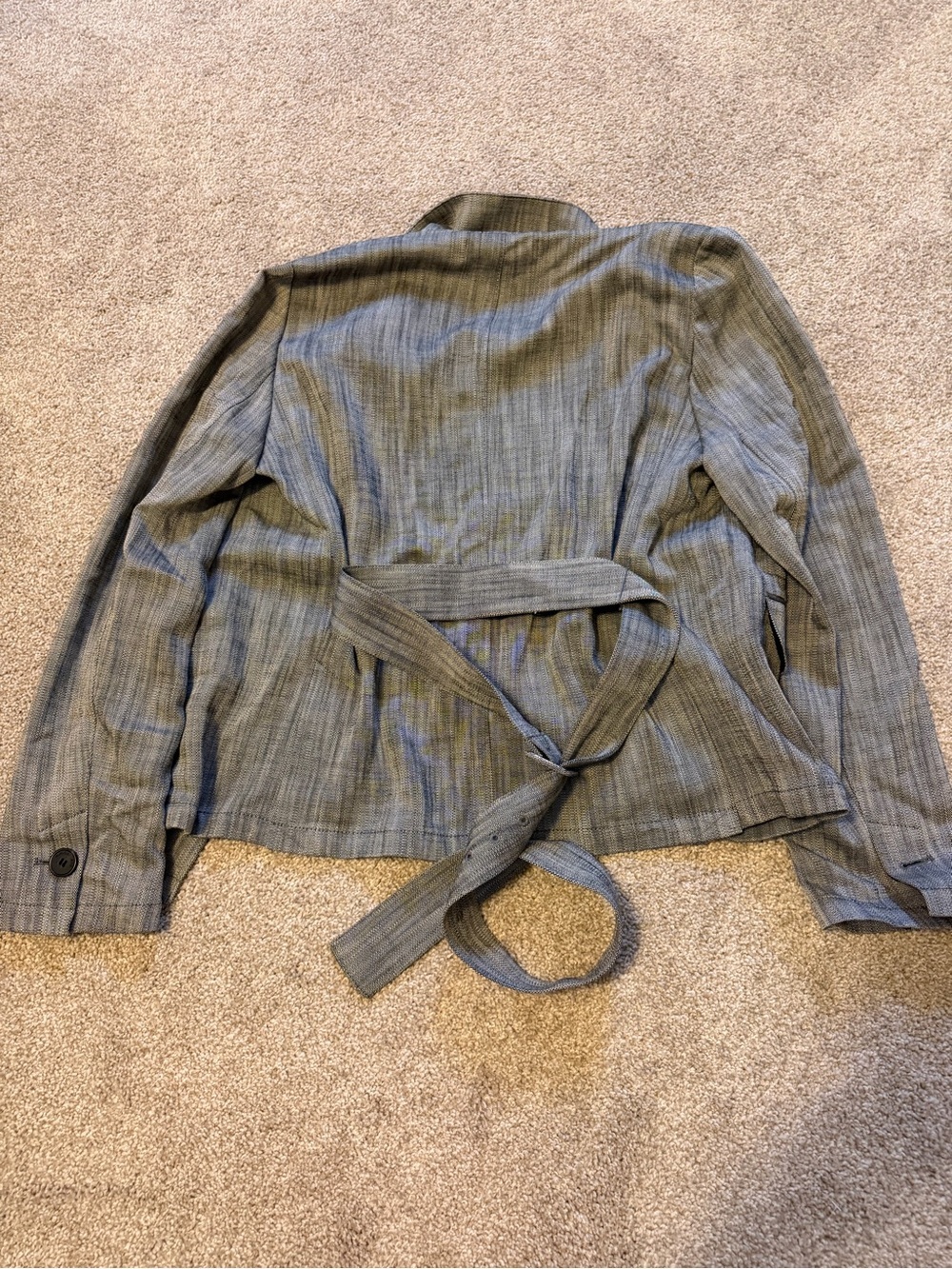 MM Lafleur Emery 1.0 Jacket Porto Weave Black & White Size 10 Belted NWT - Picture 4 of 4